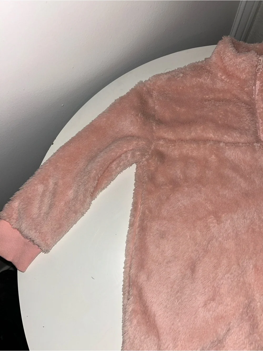 fabkids Plush Blush Pink Fuzzy Hoodie